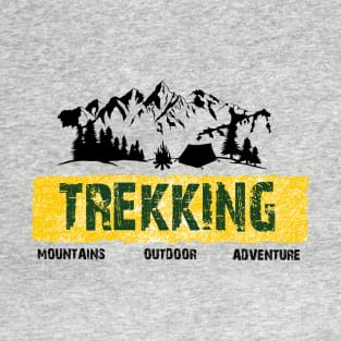 Trekking mountains outdoor adventure T-Shirt